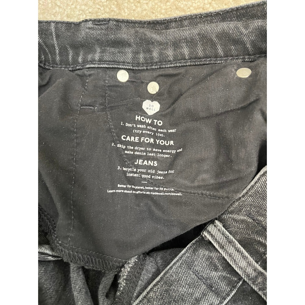 Madewell The Perfect Vintage Jean Faded Black High Rise Straight Leg Denim 28 - Picture 8 of 10